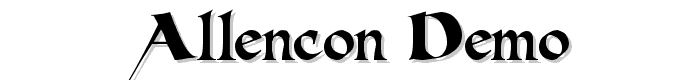 Allencon Demo font